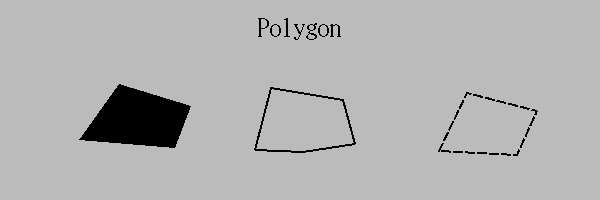 Polygon widget examples in QtEDM
