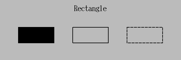 Rectangle widget examples in QtEDM