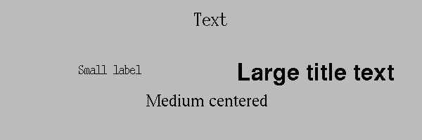 Text widget examples in QtEDM