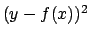 $(y-f(x))^2$