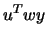 $u^T w y$