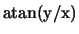 ${\rm atan(y/x)}$