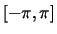 ${\rm [-\pi, \pi]}$