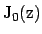 ${\rm J_0(z)}$