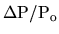 ${\rm\Delta P/P_o}$