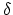 ${\rm\delta}$