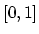 $[0,1]$