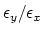 $\epsilon_y/\epsilon_x$