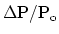${\rm\Delta P/P_o}$
