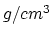 $g/cm^3$