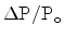 ${\rm
\Delta P/P_o}$