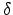 ${\rm\delta}$