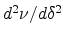 $d^2\nu/d\delta^2$
