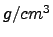 $g/cm^3$