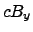 $\displaystyle c B_y$