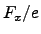 $\displaystyle F_x/e$
