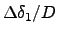 $\Delta\delta_1/D$