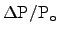${\rm
\Delta P/P_o}$