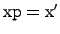 ${\rm xp=x^\prime}$