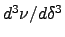$d^3\nu/d\delta^3$
