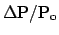 ${\rm
\Delta P/P_o}$