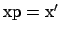 ${\rm xp=x^\prime}$