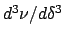 $d^3\nu/d\delta^3$