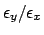 $\epsilon_y/\epsilon_x$