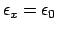 $\epsilon_x = \epsilon_0$