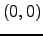 $(0,0)$