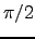 $\pi/2$