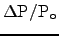 ${\rm
\Delta P/P_o}$