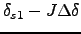 $\delta_{s1}-J\Delta\delta$