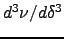 $d^3\nu/d\delta^3$