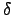 ${\rm\delta}$